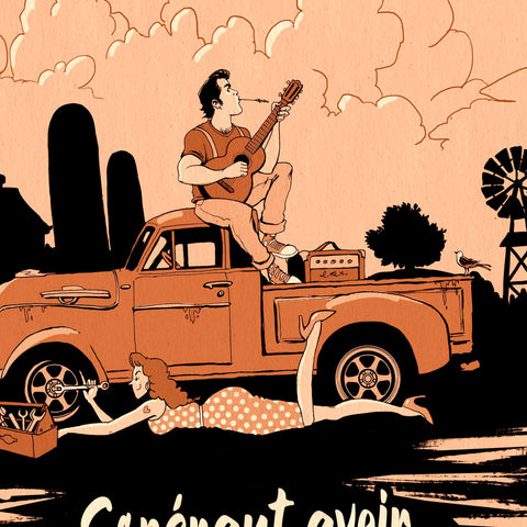 Pépé sur la route / Sépia