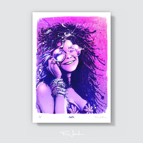 油絵原画　Janis Joplin Janis Joplin - Limited Edition Print 11 X 17 - Etsy Canada