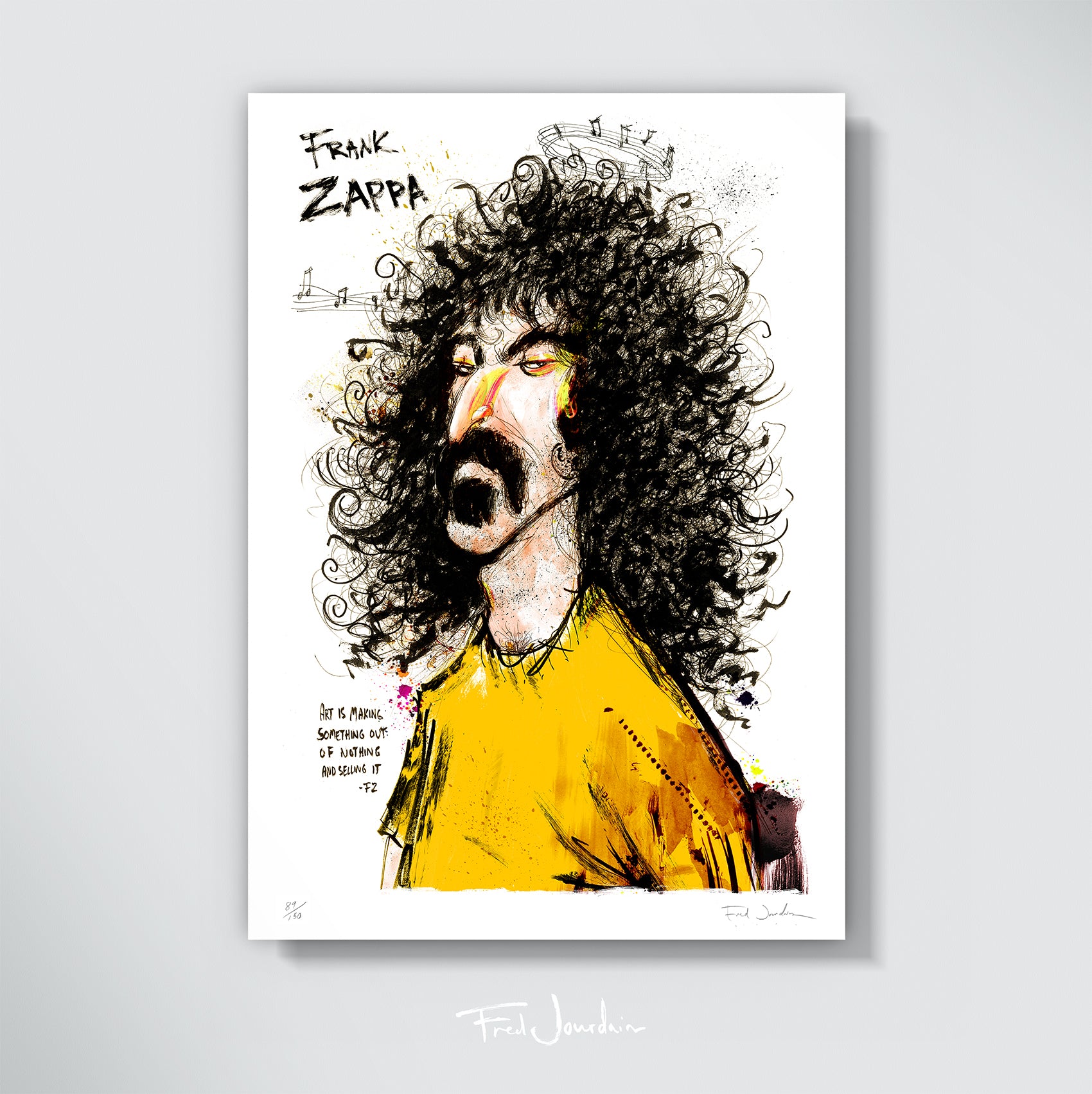 Frank Zappa - Fred Jourdain - Affranchi - Illustrations