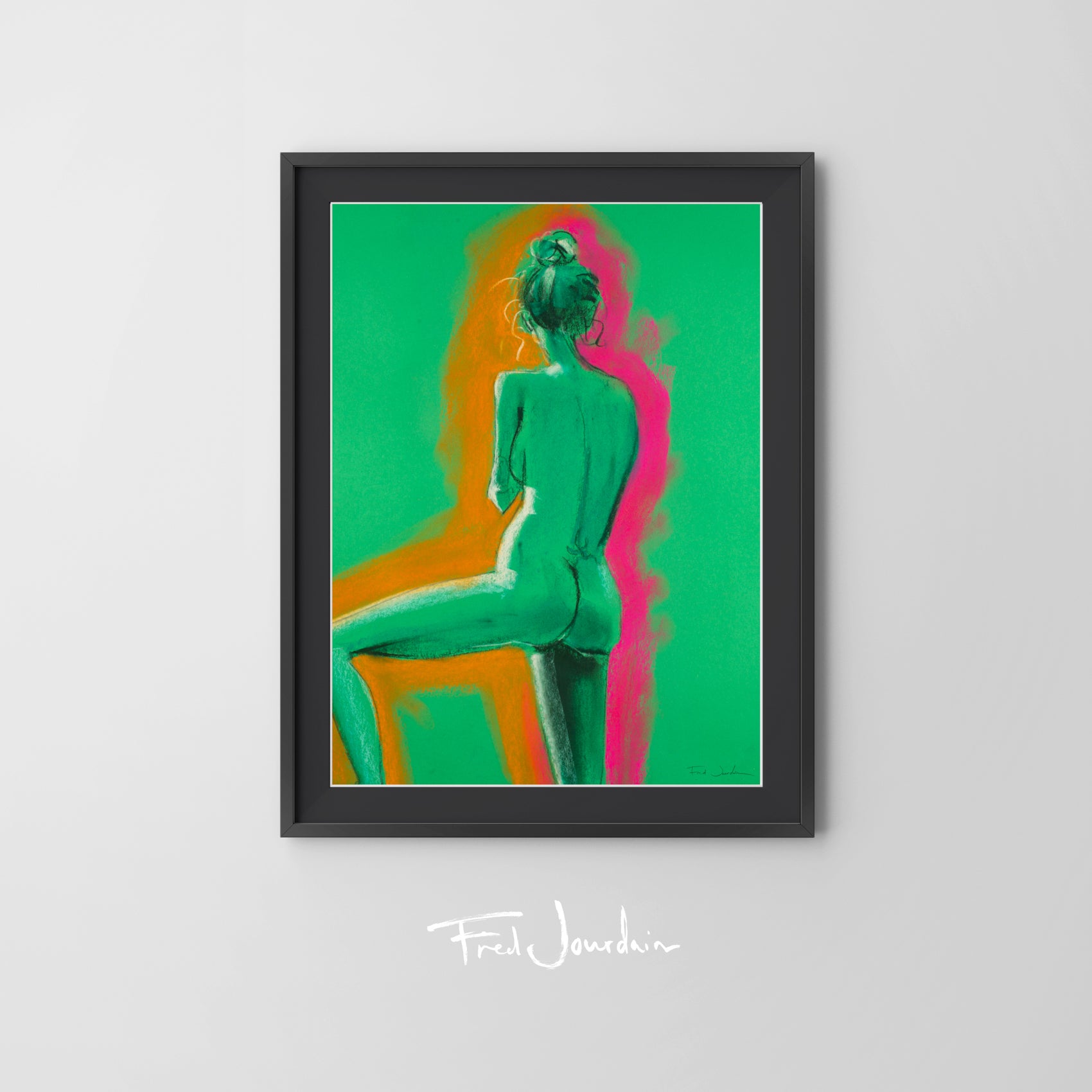 Green Lady - Pastel - 18" x 24"