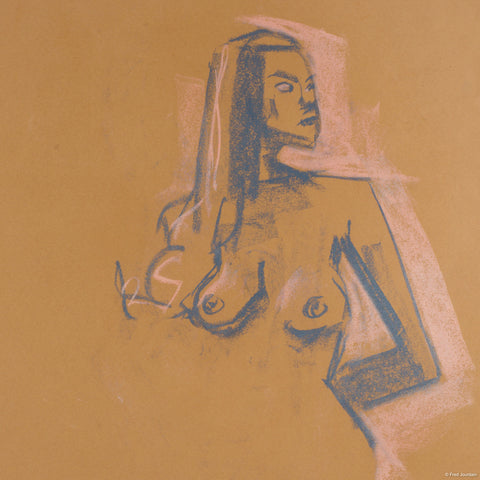 Femme invisible - Pastel - 18" x 24"
